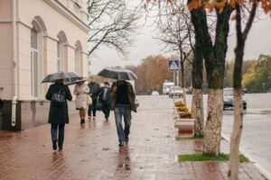 Rain wind colder temperatures